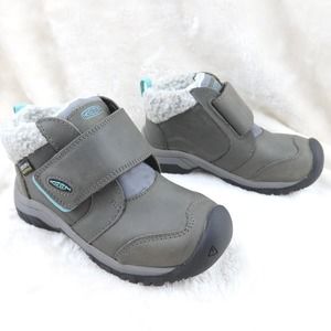 Steel Gray & Porcelain IV MID WP C Leather Boot - Kids KEEN Size 9